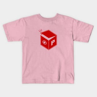 Pandora's box minimalist art . Fpr ancient greek mythology fans in red ink Kids T-Shirt